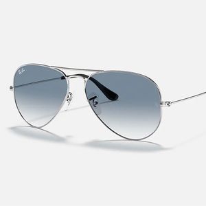 Ray Ban Aviators Blue/ Silver